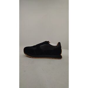Quince Men Italian Leather And Suede Retro Runner Black 10.5